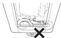 HAIER JW-K42K - 排水口が本体の真下にある場合 - 2