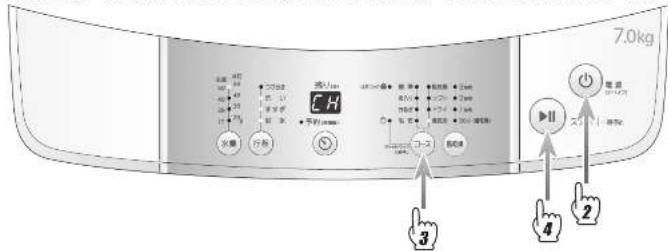 HAIER JW- K70M - 洗濯・脱水槽を洗う(梧洗浄コース) - 1