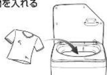 HAIER JW-K33G - 柔軟剤を使う場合は 柔軟剤投入口に柔軟剤を入れる - 1