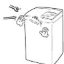 HAIER JW-K33G - 改造は絶対しない。また、修理技術者以外の人が分解したり修理しない - 1