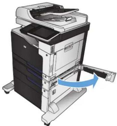HP Color LaserJet Managed MFP M775 - ステイプラ|スタッカの紙詰まりの解除 - 10