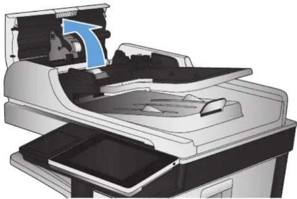 HP Color LaserJet Managed MFP M775 - 文書フィーダのピックアップローラーおよび仕分けパッドのクリーニング - 2