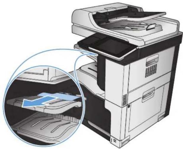 HP Color LaserJet Managed MFP M775 - ステイプラ|スタッカの紙詰まりの解除 - 1
