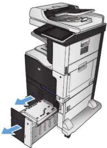 HP Color LaserJet Managed MFP M775 - 3,500 枚大容量トレイへの用紙のセット - 1