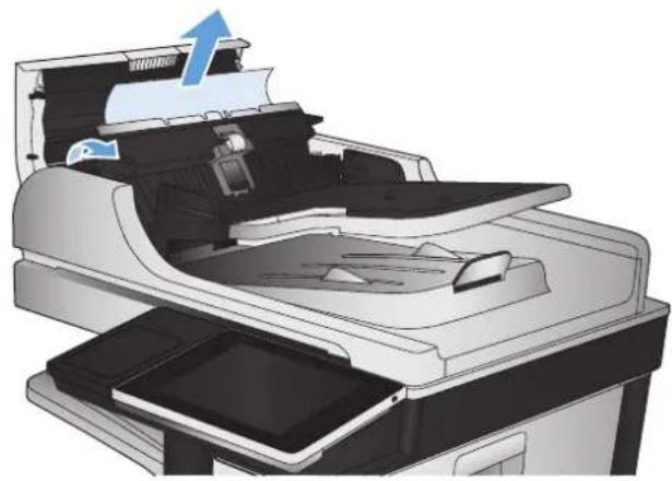 HP Color LaserJet Managed MFP M775 - 文書フィーダの紙詰まりの解消 - 3