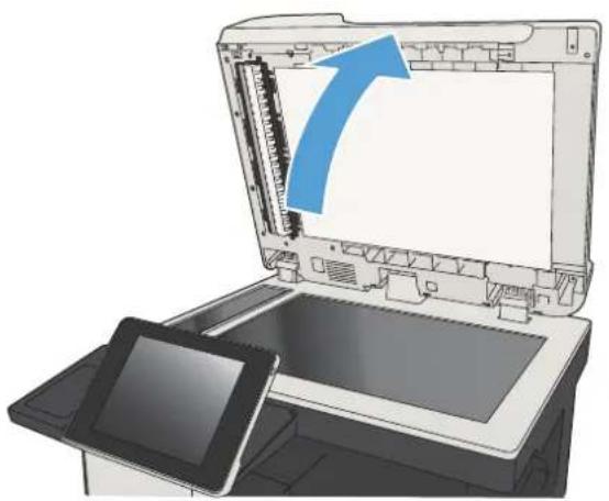 HP LaserJet MFP M725 - スキャナ ガラスにごみや汚れがないか検査する - 2