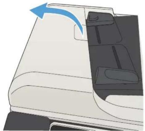 HP LaserJet MFP M725 - 文書フィーダのピックアップローラーおよび仕分けパッドのクリーニング - 1