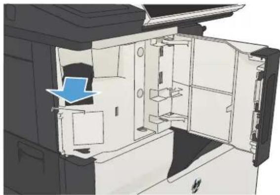 HP LaserJet MFP M725 - 文書フィーダの紙詰まりの解消 - 9