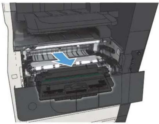 HP LaserJet MFP M725 - トナーカートリッジの交換 - 2