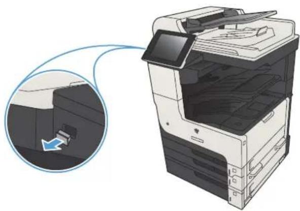 HP LaserJet MFP M725 - 文書をスキャンして保存する - 3