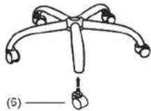 BOSS B10101 - HARDWARE PACKAGE IS ATTACHED ON THE BOTTOM OF SEAT CUSHION. - 5