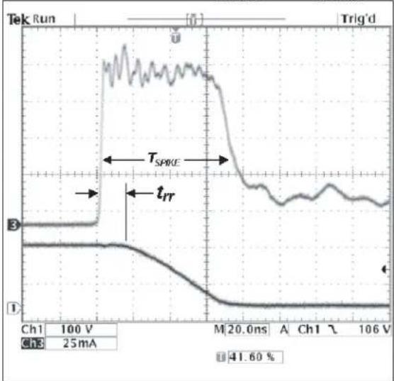 Microchip HV9921 - Step 5. Estimating power dissipation in HV9921 at 265VAC - 5