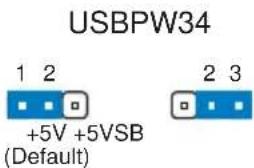 USBPW34 1 2 +5V +5VSB (Default) 2 3