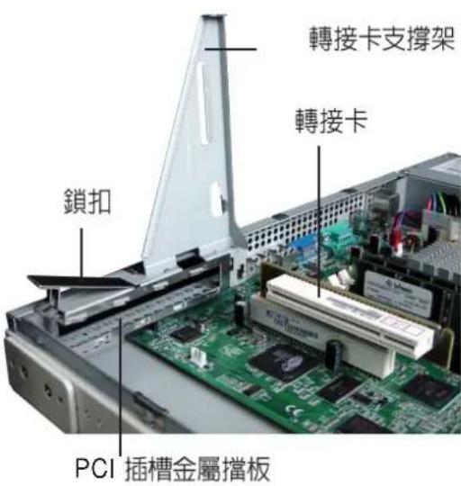 ASUS AP140R - 移除轉接卡、轉接卡支撐架以及金屬擋板 - 1