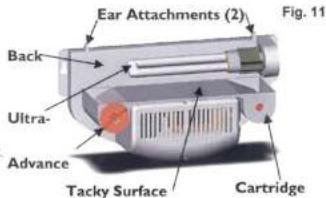 Ear Attachments (2) Back Ultra- Advance Tacky Surface Cartridge Fig. 11