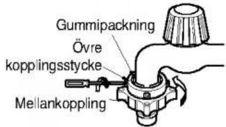 Gummipackning Övre koppingsstycke Mellankoppling