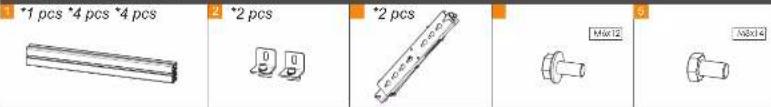 1 *1 pcs *4 pcs *4 pcs 2 *2 pcs *2 pcs Mx12 Mx314