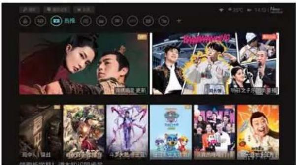 Screenshot of a Chinese video streaming interface showing multiple movie thumbnails with titles and viewer controls.