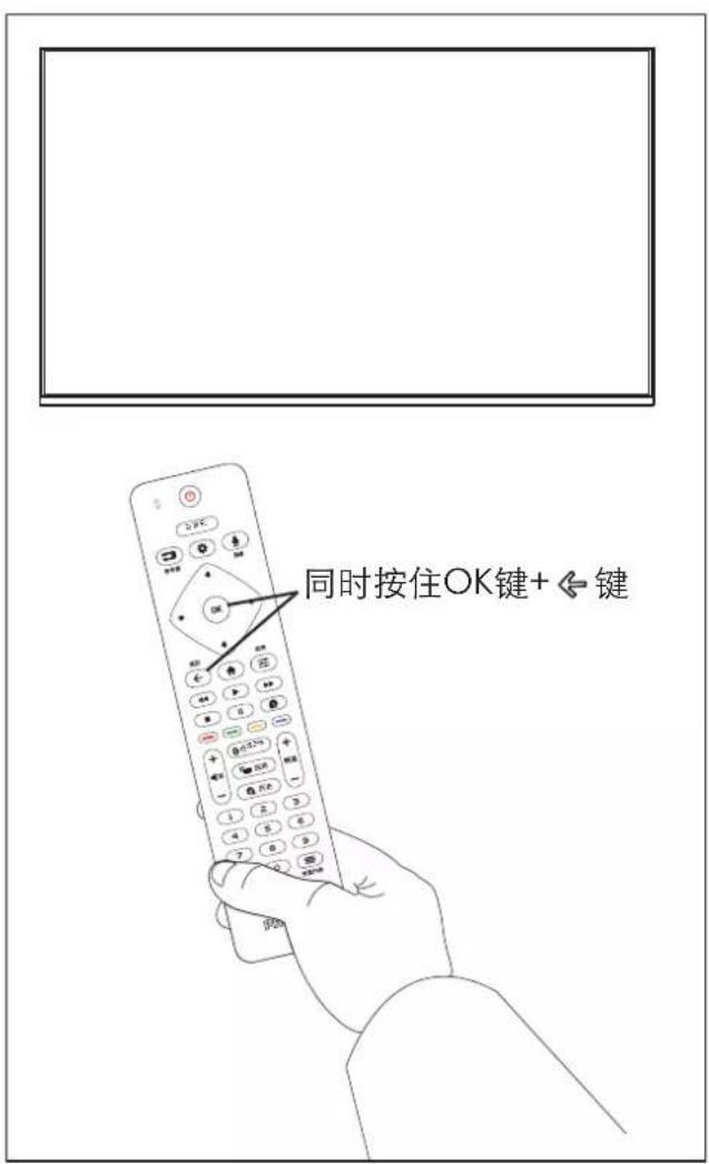 同时按住OK键+←键