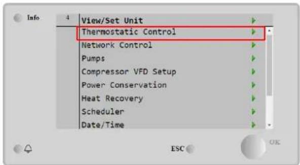 View/Set Unit Thermostatic Control Network Control Pumps Compressor VFD Setup Power Conservation Heat Recovery Scheduler Date/Time