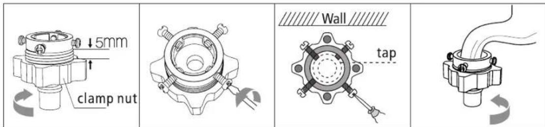 Sôlt GGSTLW100RCTG - CONNECTION OF INLET HOSE, TAP AND WASHING MACHINE - 1