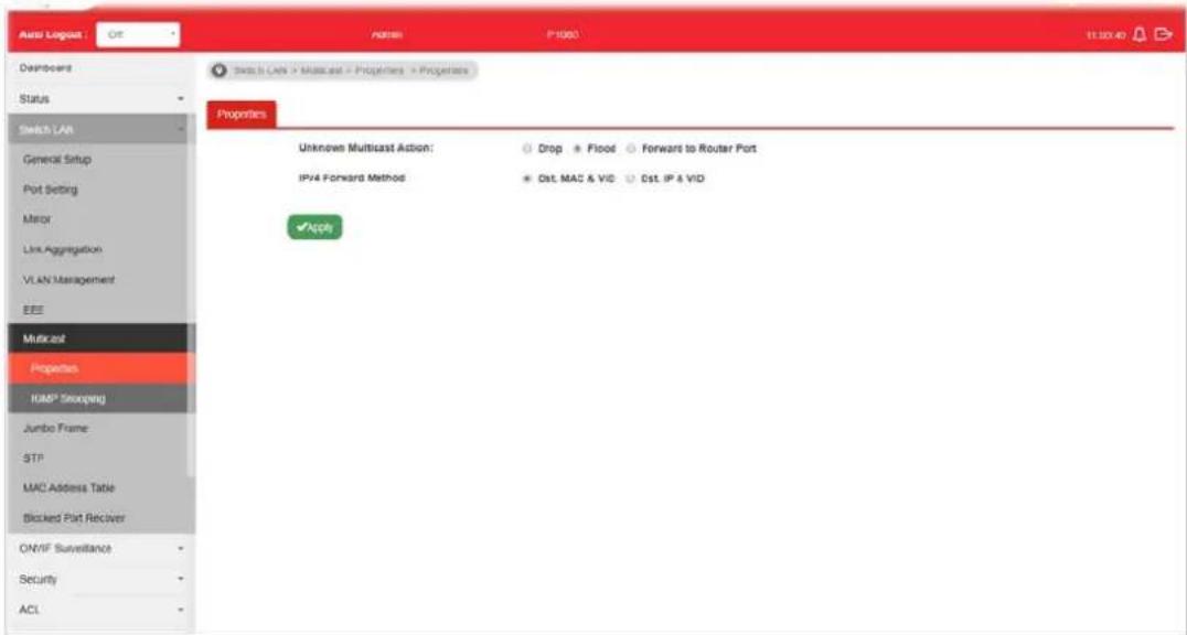 Draytek VigorSwitch P1085 - II-7-1 Properties - 1
