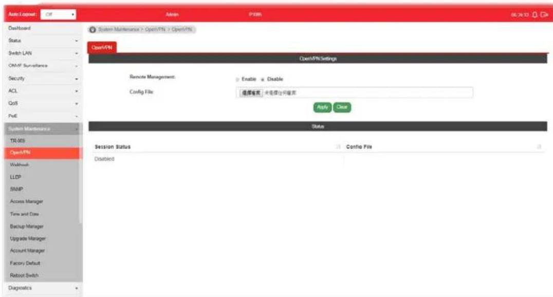 Draytek VigorSwitch P1085 - VIII-2 OpenVPN - 1