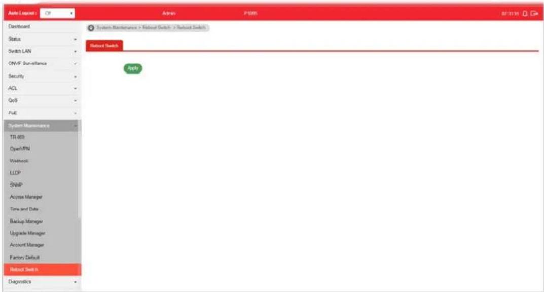 Draytek VigorSwitch P1085 - VIII-12 Reboot Switch - 1