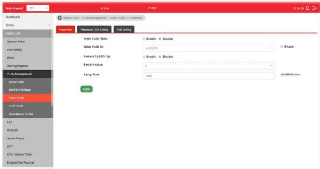 Draytek VigorSwitch P1085 - II-5-3-1 Properties - 1