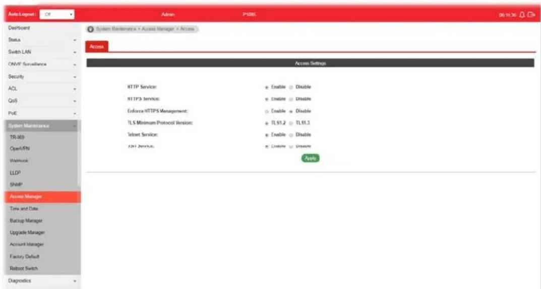 Draytek VigorSwitch P1085 - VIII-6 Access Manager - 1