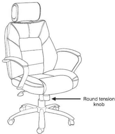 Round tension knob