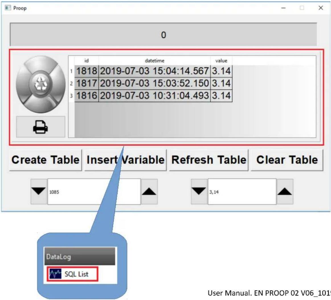 Emko proop4.eco - - Step 3: Add data in table - 1