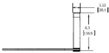 SANUS SOA-AVS1 - Dimension Specifications in. [mm] - 2