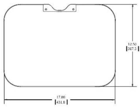 SANUS SOA-AVS1 - Dimension Specifications in. [mm] - 1