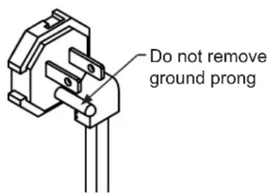 Do not remove ground prong