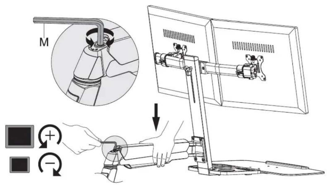 Technical diagram illustrating a mechanical assembly process with labeled parts and directional arrows indicating motion or movement.