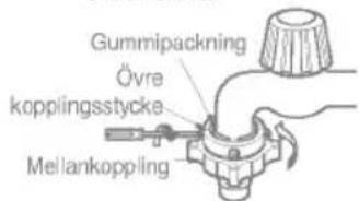 Gummipackning Övre kopplingsstycke Mellankoppling