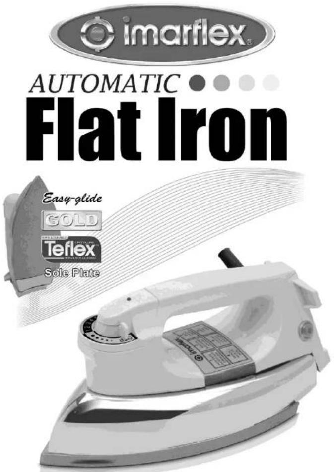 imarflex® AUTOMATIC Flat Iron Easy-glide GOLD Teflex® Sole Plate