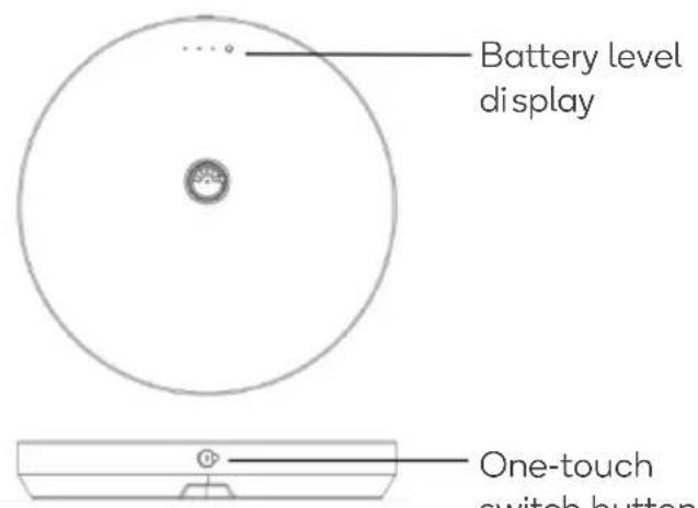 Battery level display One-touch switch button