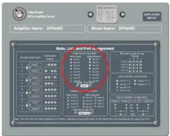 Amplifier Name: DPA2402 Model Name: DPA2402 Mate, Line, and Port Assignment Amplicator Input Indicators Output 1 2 3 4 5 6 7 8 9 10 11 12 13 14 15 16 17 18 19 20 21 22 23 24 25 26 27 28 29 30 31 32 33 34 35 36 37 38 39 40 41 42 43 44 45 46 47 48 49 50 51 52 53 54 55 56 57 58 59 60 61 62 63 64 65 66 67 68 69 70 71 72 73 74 75 76 77 78 79 80 81 82 83 84 85 86 87 88 89 90 91 92 93 94 95 96 97 98 99 100