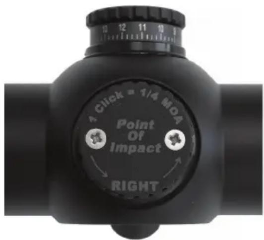 Steiner GS3 4-20x50 - Windage Adjustment: - 1