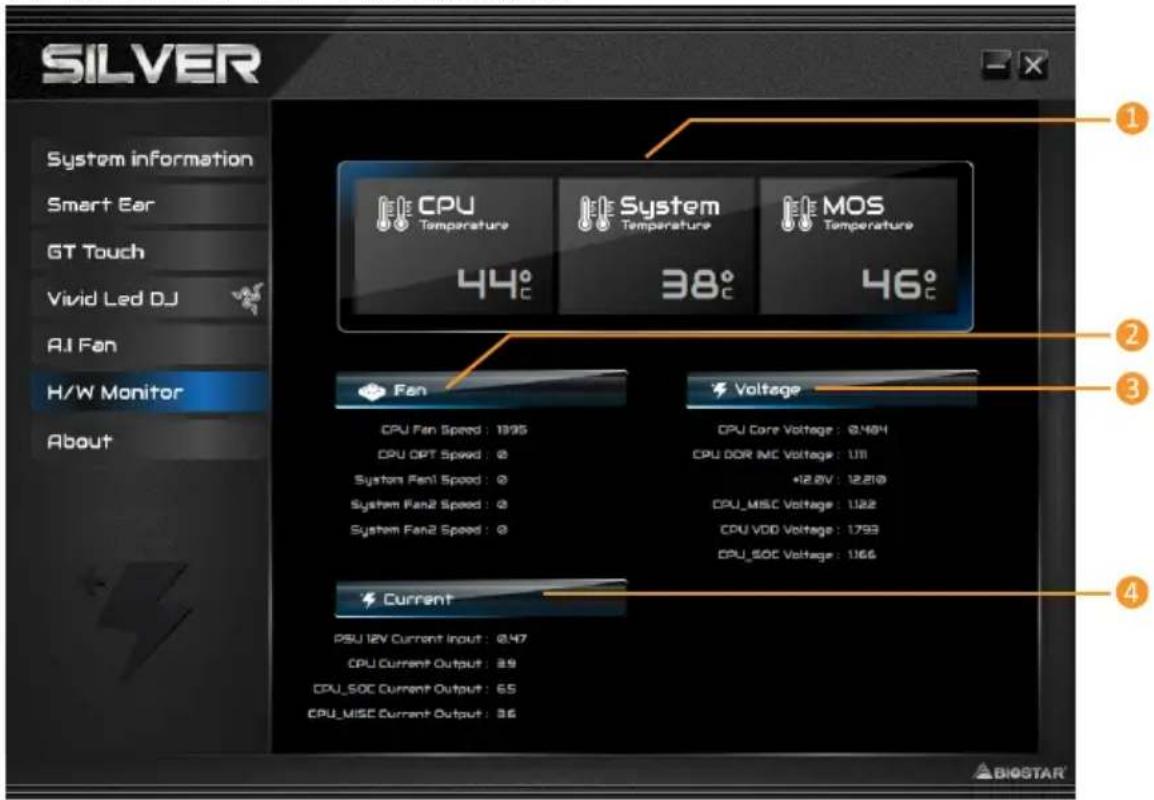 BIOSTAR B760T-SILVER - 硬件监测 (H/W Monitor) - 1