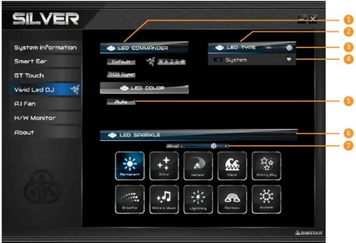 BIOSTAR B760T-SILVER - 炫彩灯控(Vivid Led DJ) - 1