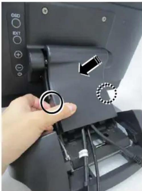 Posiflex TM-5116P - Connecting Power Adapter and I/O Cables - 14