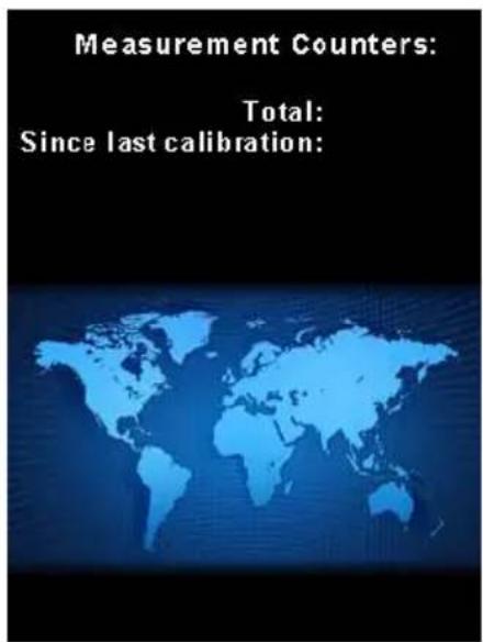 Measurement Counters: Total: Since last calibration:
