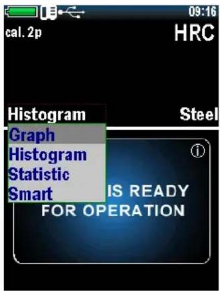cal. 2p 09:16 HRC Histogram Graph Histogram Statistic Smart Steel i IS READY FOR OPERATION