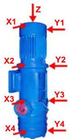 Z X1 Y1 X2 Y2 X3 Y3 X4 Y4