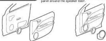 panel around the speaker mask...