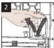 BEKO DH 9444 RXWST - Connecting the water drain hose - 2