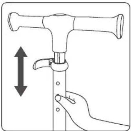 SereneLife SLKSC26PR - Handlebar Height Adjustment - 2